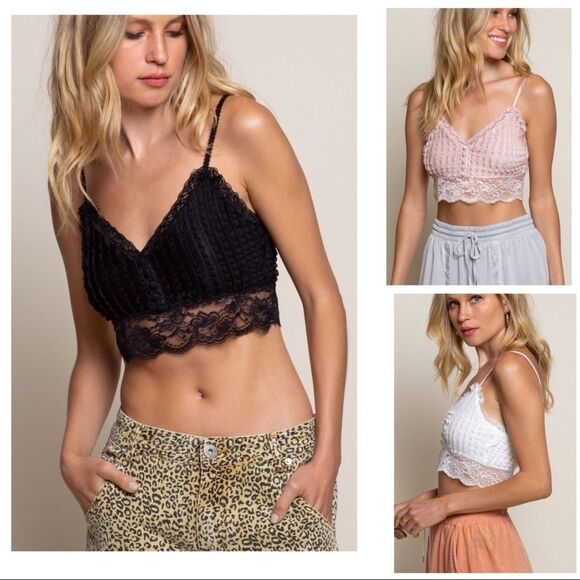 BLACK bralette with Lace Detailing - Picture 8 of 15